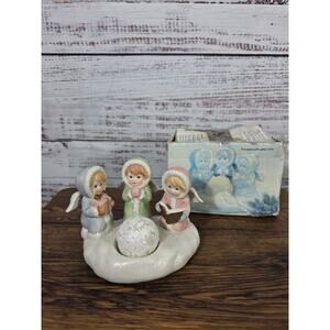 VTG Giftco Inc Snow Angels Candal with glitter trim READ
